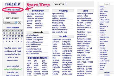 craigslist houston|craigslist list houston free.